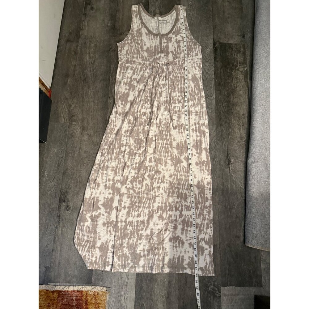 Eddie Bauer Outdoor Sleeveless Tie-Dye Maxi Dress XL Cotton Blend